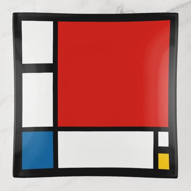 Piet Mondrian, Composition ii Trinket Tray (Front)