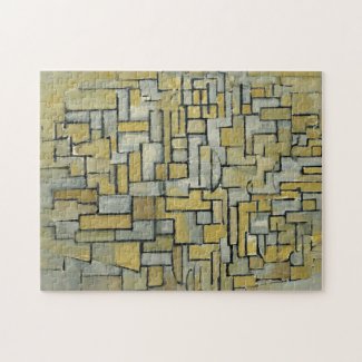 Piet Mondrian Composition in Brown and Gray 