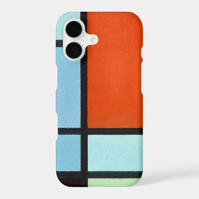 Piet Mondrian Composition Iphone Case (Back)