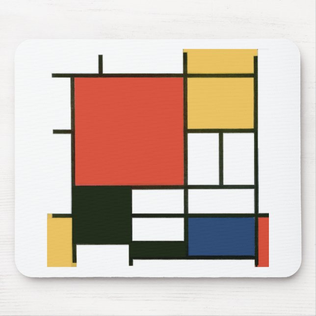 Piet Mondrian - Composition Mouse Pad (Front)