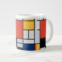 Piet Mondrian Composition Red Yellow Blue Print