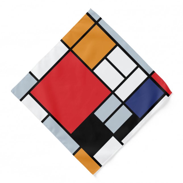 Piet Mondrian - Composition with Large Red Plane Bandana