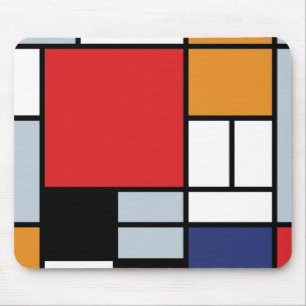 Piet Mondrian - Composition with Large Red Plane Mouse Pad