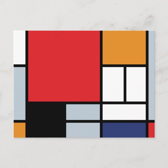 Piet Mondrian - Composition with Large Red Plane Postcard (Front)