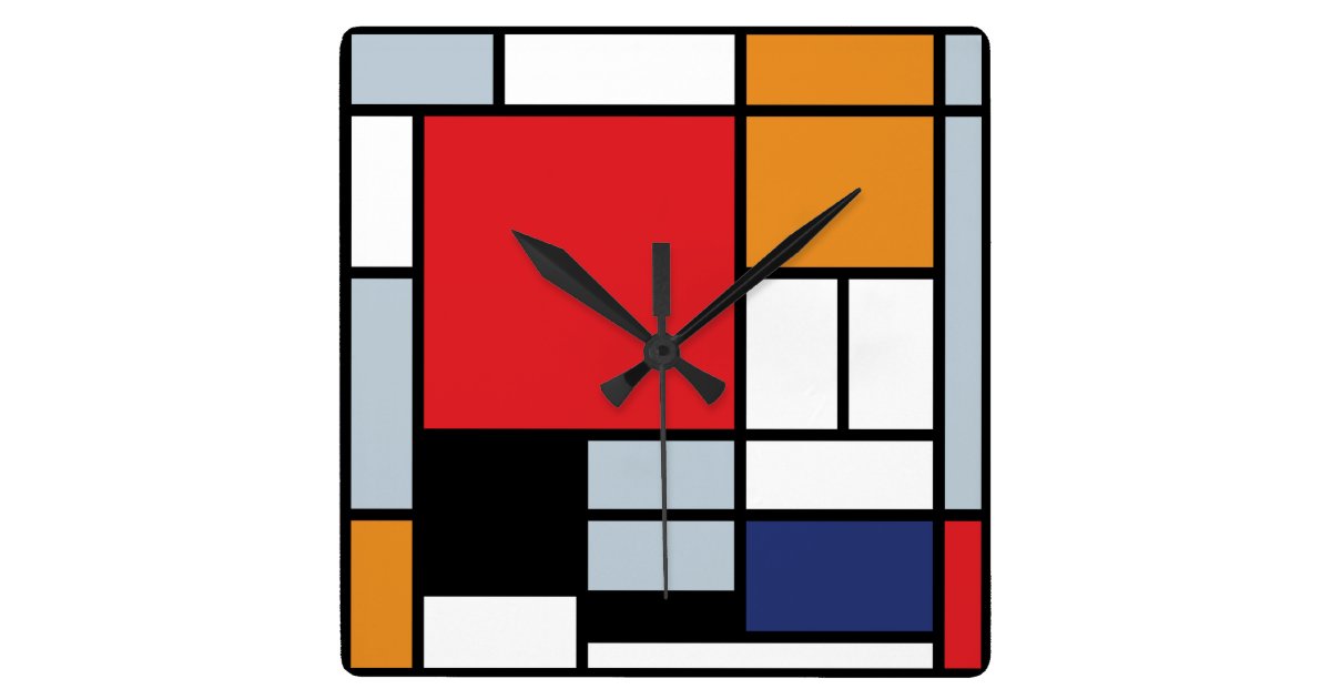 Piet Mondrian Composition With Large Red Plane Square
