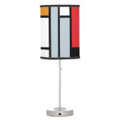 Piet Mondrian - Composition with Large Red Plane Table Lamp (Back)