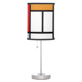 Piet Mondrian - Composition with Large Red Plane Table Lamp (Right)