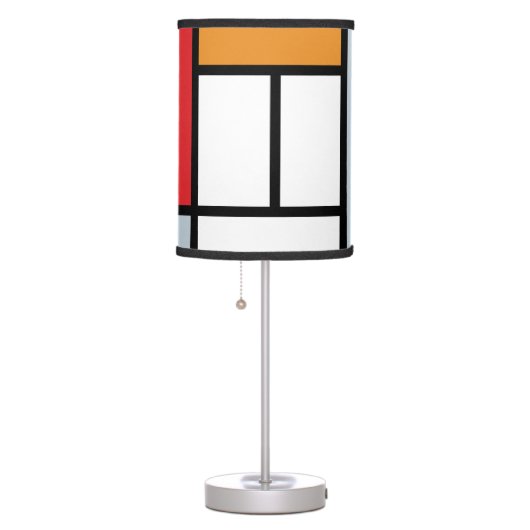 Piet Mondrian - Composition with Large Red Plane Table Lamp (Right)