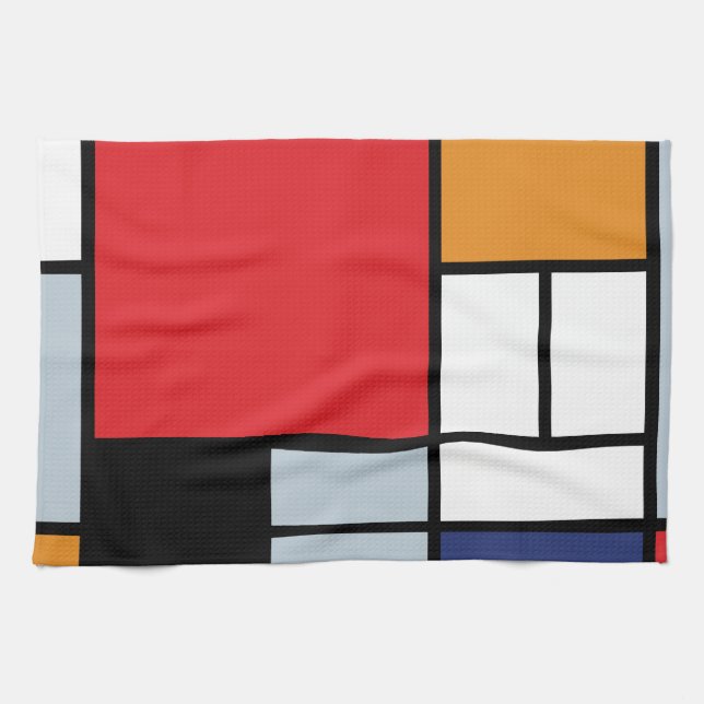 Piet Mondrian - Composition with Large Red Plane Towel (Horizontal)
