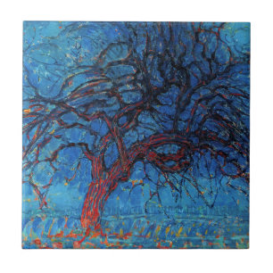 Piet Mondrian, Evening: Red Tree Tile