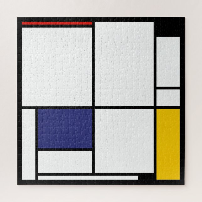 Piet Mondrian, Large Composition 1 Jigsaw Puzzle (Vertical)