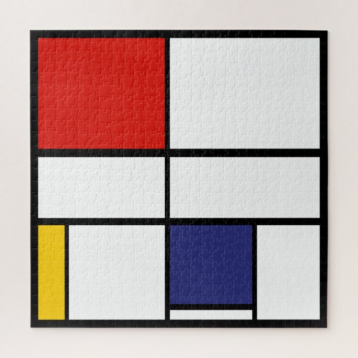 Piet Mondrian, Large Composition C Jigsaw Puzzle | Zazzle.com