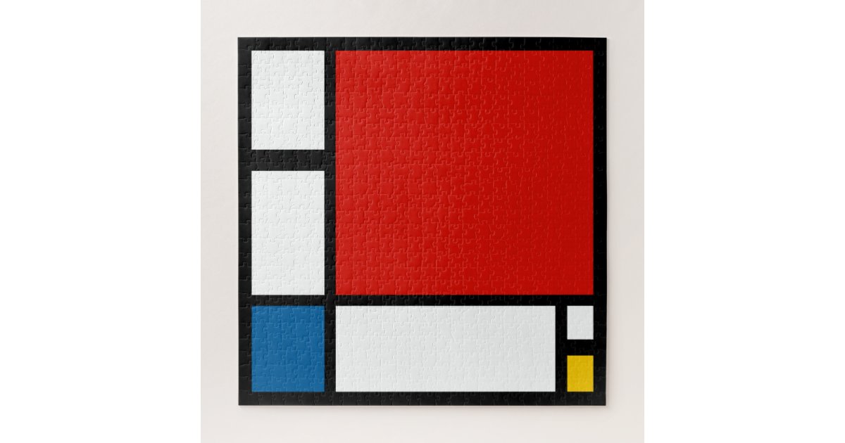 Piet Mondrian, Large Composition ii Jigsaw Puzzle | Zazzle