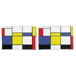 Piet Mondrian Minimalist Pillowcase at Zazzle