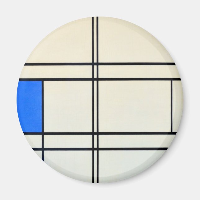 Piet Mondrian Modern Art Magnet (Front)