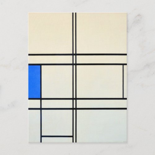 Piet Mondrian Modern Art Postcard