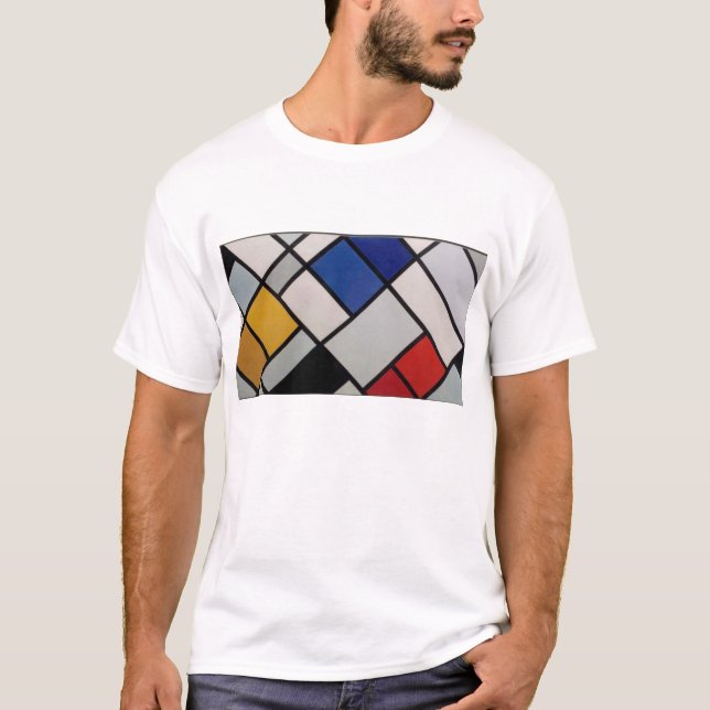 Piet Mondrian Modern Art T-Shirt (Front)
