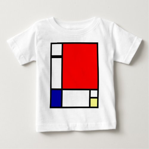 Piet Mondrian _ Neoplastic Art Baby T_Shirt