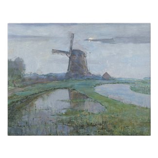 Piet Mondrian Oostzijdse Mill along the River Gein