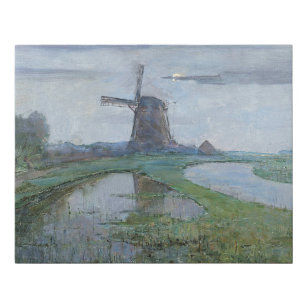 Piet Mondrian Oostzijdse Mill along the River Gein Faux Canvas Print