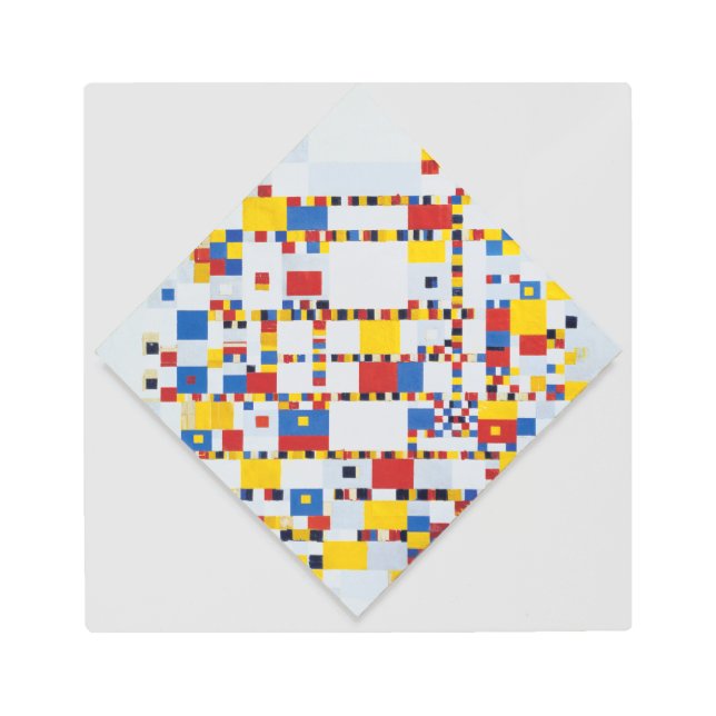 Piet Mondrian Victory Boogie Woogie   Metal Print (Front)