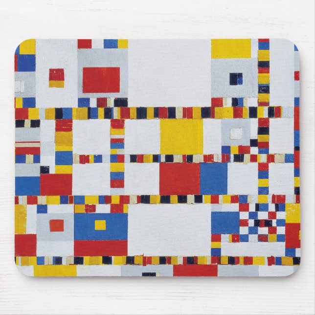 piet mondrian , victory.boogie-woogie mouse pad (Front)