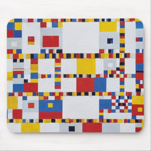piet mondrian victory  boogie woogie mouse pad