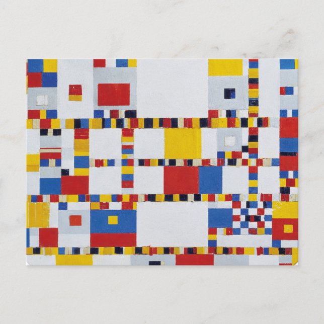 piet mondrian , victory.boogie-woogie postcard (Front)