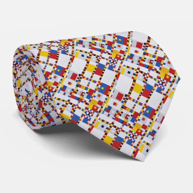 piet mondrian , victory.boogie-woogie tie (Rolled)