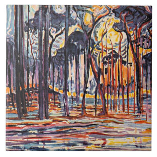 Piet Mondrian, Woods Near Oele, Ceramic Tile