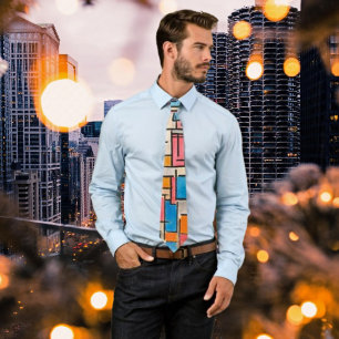 Piet Mondrian's Art Neck Tie - Bold & Timeless
