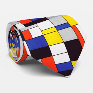 Piet Mondrian's Elegance - Artistic Neck Tie