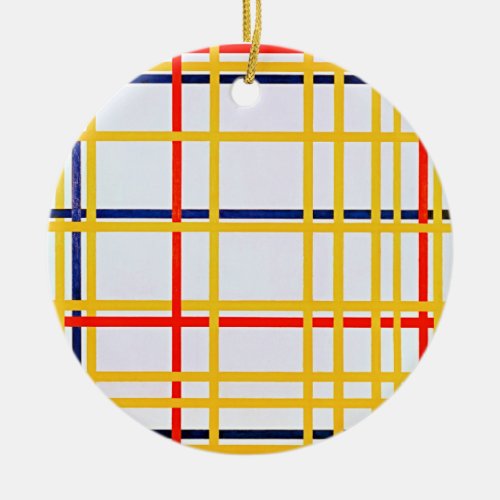 Piet Mondrians New York City I Ceramic Ornament