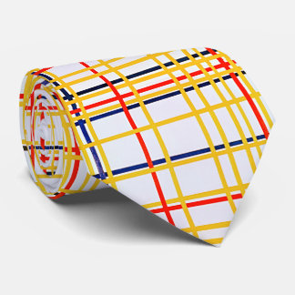 Piet Mondrian's New York City I Neck Tie