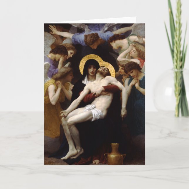 Pieta by Bouguereau Holiday Card (Front)