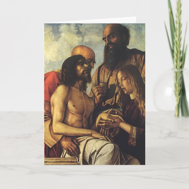 Pieta by Giovanni Bellini, Renaissance Fine Art Card (Front)