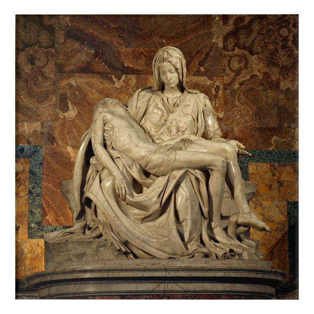 Pieta by Michelangelo Acrylic Print (Front)