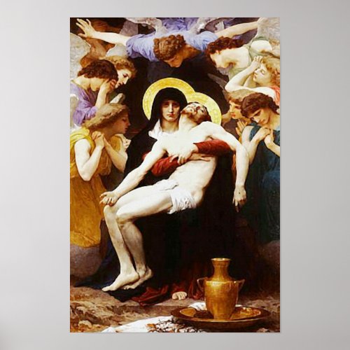 Pieta Jesus Crucifixion Lamentation Virgin Mary 02 Poster