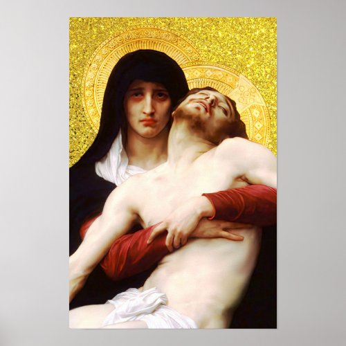 Pieta Jesus Crucifixion Lamentation Virgin Mary 03 Poster