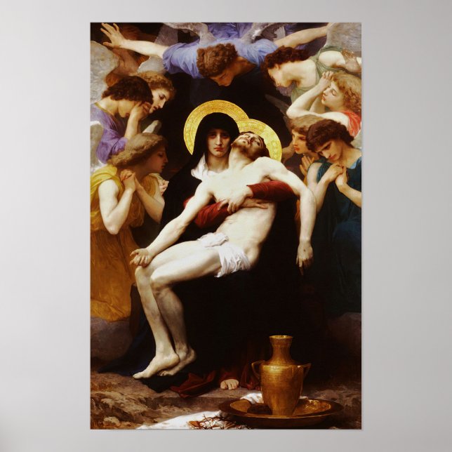 Pieta Jesus Crucifixion Lamentation Virgin Mary A Poster (Front)