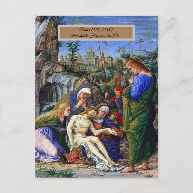 Pieta of Jesus Christ Postcard (Front)