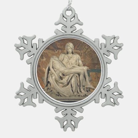 Pieta Pewter Ornament