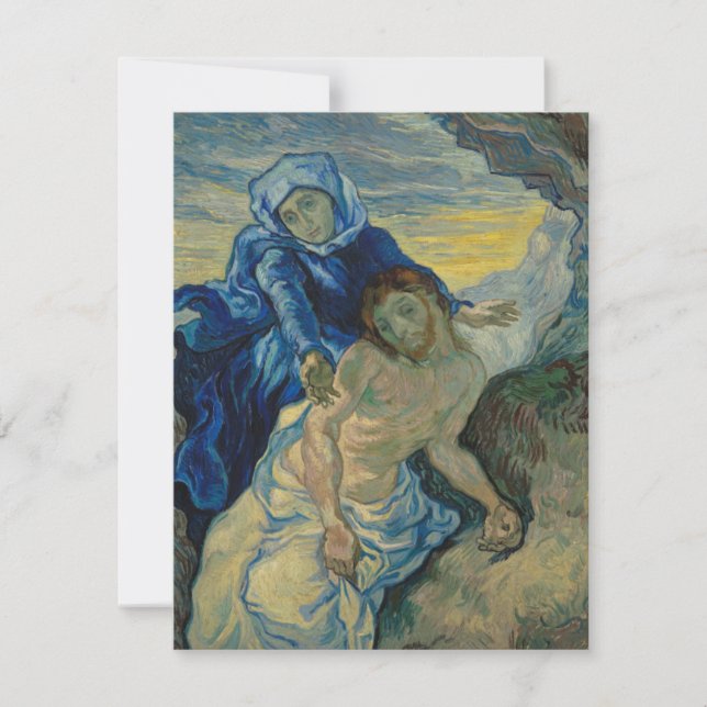 Pieta, Vincent Van Gogh Notecard (Front)