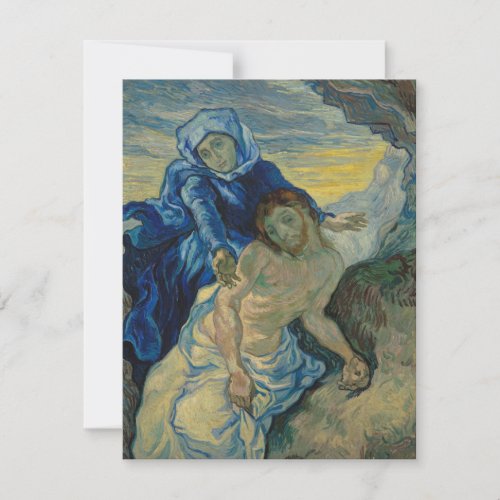 Pieta Vincent Van Gogh Notecard