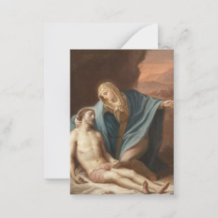 Pieta Virgin Mary Jesus Prayer Happy Death Note Card