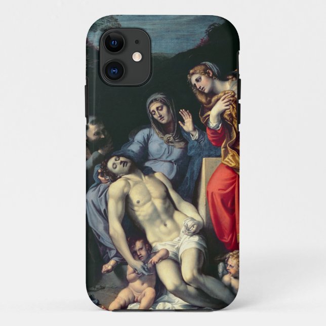 Pieta with St. Francis and St. Mary Magdalene, c.1 Case-Mate iPhone Case (Back)