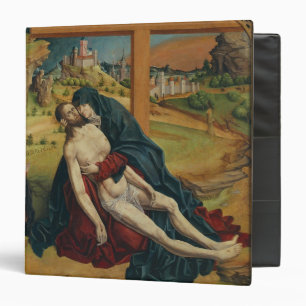 Pieta with Two Donors (oil on panel) Binder