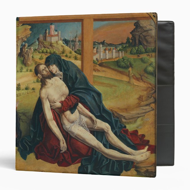 Pieta with Two Donors (oil on panel) Binder (Front/Inside)