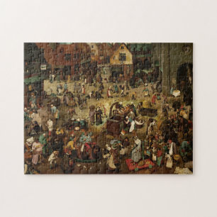 PIETER BRUEGEL - Fight between Carnival and Lent Jigsaw Puzzle