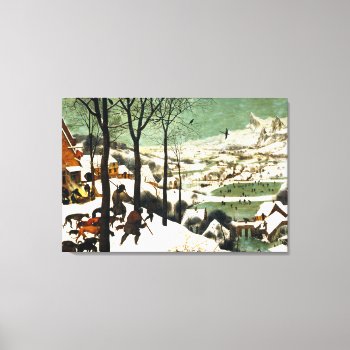 Pieter Bruegel Hunters In The Snow Canvas Print by VintageSpot at Zazzle